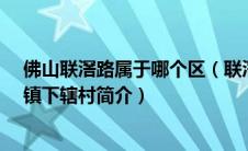 佛山联滘路属于哪个区（联滘村-广东省佛山市南海区大沥镇下辖村简介）