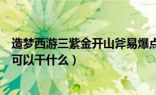 造梦西游三紫金开山斧易爆点图片（造梦西游三紫金开山斧可以干什么）