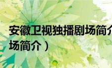 安徽卫视独播剧场简介内容（安徽卫视独播剧场简介）