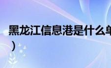 黑龙江信息港是什么单位（黑龙江信息港简介）