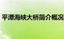 平潭海峡大桥简介概况（平潭海峡大桥简介）