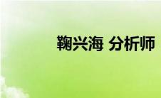 鞠兴海 分析师（鞠兴浩简介）