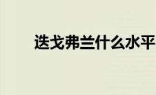 迭戈弗兰什么水平（迭戈弗兰简介）