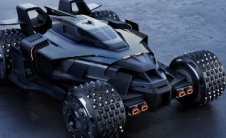 这款极具未来感的蝙蝠车灵感来自赛车运动适合2025年上映的蝙蝠侠2电影