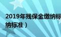 2019年残保金缴纳标准表（2019年残保金缴纳标准）