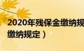 2020年残保金缴纳规定最新（2020年残保金缴纳规定）