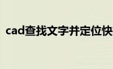 cad查找文字并定位快捷键（cad查找文字）