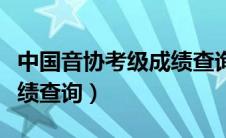 中国音协考级成绩查询入口（中国音协考级成绩查询）