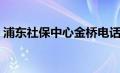 浦东社保中心金桥电话号码（浦东社保中心）