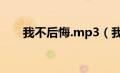 我不后悔.mp3（我不后悔mp3下载）