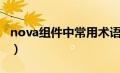 nova组件中常用术语（nova组件包含哪几类）