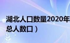 湖北人口数量2020年多少人（湖北人口2020总人数口）