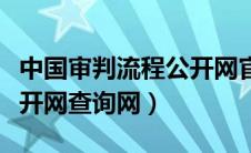 中国审判流程公开网官（中国审判流程信息公开网查询网）