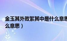 金玉其外败絮其中是什么意思作文（金玉其外败絮其中是什么意思）