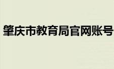 肇庆市教育局官网账号（肇庆市教育局官网）