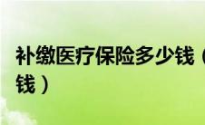 补缴医疗保险多少钱（补交医疗保险一年多少钱）