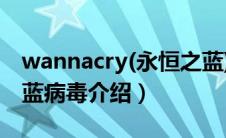 wannacry(永恒之蓝)病毒处理方法（永恒之蓝病毒介绍）