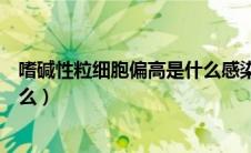 嗜碱性粒细胞偏高是什么感染（嗜碱性粒细胞偏高原因是什么）