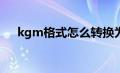 kgm格式怎么转换为mp3（kgm格式）