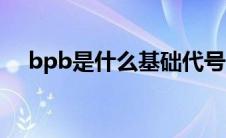 bpb是什么基础代号（bpb是什么基础）