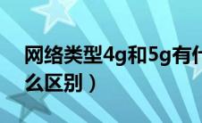 网络类型4g和5g有什么区别（4g和5g有什么区别）