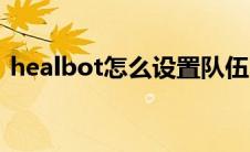 healbot怎么设置队伍（healbot怎么设置）