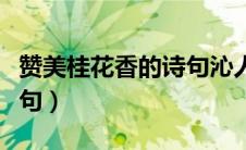 赞美桂花香的诗句沁人心脾（赞美桂花香的诗句）