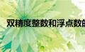 双精度整数和浮点数的区别（双精度整数）