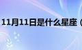 11月11日是什么星座（11月1日是什么星座）