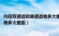 内存双通道和单通道有多大差距ddr5（内存双通道和单通道有多大差距）