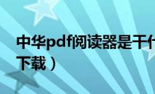 中华pdf阅读器是干什么的（中华pdf阅读器下载）