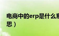 电商中的erp是什么意思（电商erp是什么意思）