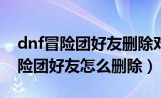 dnf冒险团好友删除对方还能显示吗（dnf冒险团好友怎么删除）