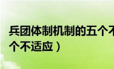 兵团体制机制的五个不适应（兵团体制机制五个不适应）