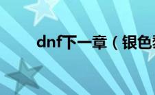 dnf下一章（银色黎明声望怎么冲）