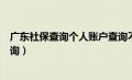 广东社保查询个人账户查询不到（广东社保查询个人账户查询）