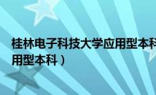 桂林电子科技大学应用型本科毕业证（桂林电子科技大学应用型本科）