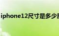 iphone12尺寸是多少厘米（iphone12尺寸）