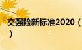 交强险新标准2020（交强险2020新规定保额）