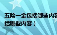 五险一金包括哪些内容如何核算（五险一金包括哪些内容）