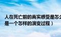 人在死亡前的真实感受是怎么样的（人死后在棺材里身体会是一个怎样的演变过程）