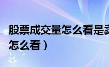 股票成交量怎么看是卖还是买（股票成交量图怎么看）