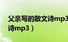 父亲写的散文诗mp3徐俊雅（父亲写的散文诗mp3）