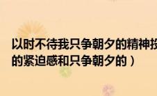 以时不待我只争朝夕的精神投入工作心得体会（以时不我待的紧迫感和只争朝夕的）