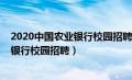 2020中国农业银行校园招聘南京考点分布（2020中国农业银行校园招聘）