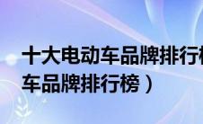 十大电动车品牌排行榜2022（中国十大电动车品牌排行榜）