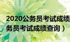 2020公务员考试成绩查询入口官网（2020公务员考试成绩查询）