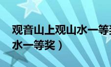 观音山上观山水一等奖2022（观音山上观山水一等奖）