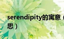 serendipity的寓意（serendipity是什么意思）