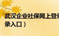 武汉企业社保网上登录入口（武汉企业社保登录入口）